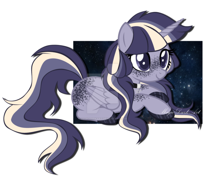 Size: 1024x882 | Tagged: safe, artist:magicdarkart, derpibooru import, oc, unofficial characters only, alicorn, pony, female, mare, prone, simple background, solo, transparent background