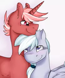 Size: 1024x1229 | Tagged: safe, artist:littledreamycat, derpibooru import, oc, oc:lightning frost, oc:rasp berry, pegasus, pony, unicorn, couple, gay, male