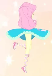Size: 398x582 | Tagged: safe, derpibooru import, screencap, fluttershy, equestria girls, equestria girls series, so much more to me, clothes, cropped, cute, dress, legs, pirouette, shoes, shyabetes, skirt, skirt flip, skirt lift