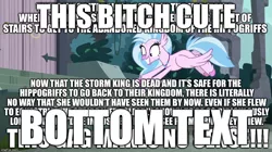 Size: 888x499 | Tagged: bottom text, classical hippogriff, derpibooru import, diastreamies, edit, edited edit, female, funny, funny as hell, hippogriff, image macro, meme, memed meme, my little pony: the movie, safe, school daze, screencap, silverstream, text, that hippogriff sure does love stairs, truth, vulgar