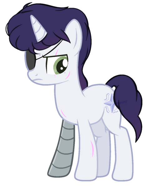 Size: 1124x1268 | Tagged: safe, artist:venomns, derpibooru import, oc, oc:mythic, pony, unicorn, eyepatch, male, simple background, solo, stallion, transparent background