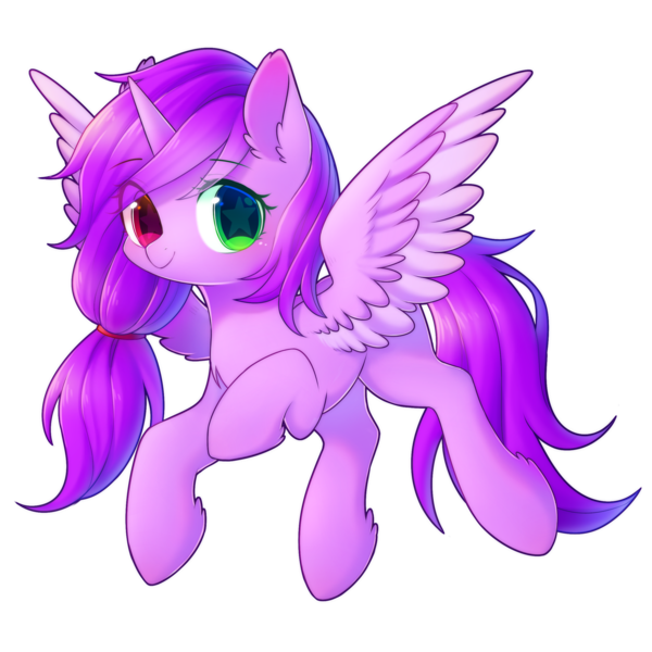 Size: 2500x2500 | Tagged: safe, artist:leafywind, derpibooru import, oc, unofficial characters only, alicorn, pony, alicorn oc, chest fluff, colored wings, colored wingtips, ear fluff, female, flying, hairband, heterochromia, hoof fluff, looking at you, mare, simple background, solo, starry eyes, transparent background, wingding eyes