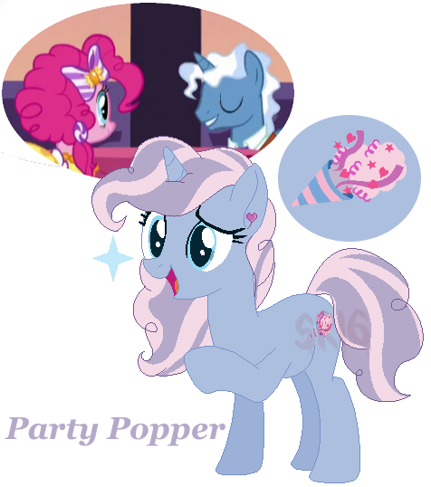 Size: 476x538 | Tagged: safe, artist:superrosey16, derpibooru import, pinkie pie, pokey pierce, oc, oc:party popper, pony, unicorn, clothes, dress, female, male, mare, offspring, parent:pinkie pie, parent:pokey pierce, parents:pokeypie, pokeypie, shipping, simple background, straight, transparent background