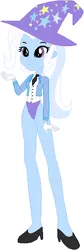 Size: 199x590 | Tagged: safe, artist:selenaede, artist:wolf, derpibooru import, trixie, equestria girls, alternate costumes, base used, beautiful, clothes, cute, diatrixes, gloves, hat, high heels, legs, leotard, magician outfit, necktie, shoes, trixie's hat, tuxedo