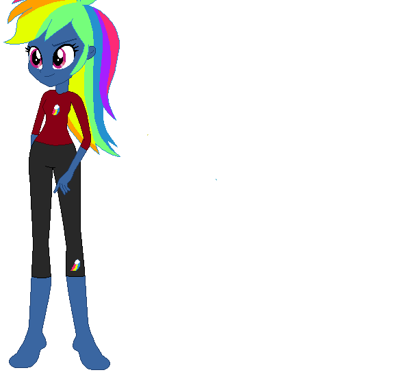 Size: 602x553 | Tagged: safe, artist:nightshadowmlp, artist:selenaede, derpibooru import, rainbow dash, equestria girls, secrets and pies, adorapiehater, base used, clothes, cute, evil pie hater dash, pajamas