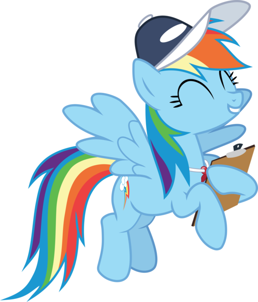 Size: 1776x2080 | Tagged: safe, artist:frownfactory, banned from derpibooru, deleted from derpibooru, derpibooru import, rainbow dash, pegasus, pony, school daze, .svg available, baseball cap, cap, clipboard, coach, cute, dashabetes, eyes closed, female, happy, hat, image, mare, simple background, smiling, solo, svg, teacher, transparent background, vector, whistle, wings