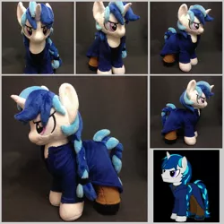 Size: 2000x2000 | Tagged: safe, artist:burgunzik, derpibooru import, oc, pony, unicorn, fallout equestria, clothes, high res, irl, male, photo, plushie, solo, stallion