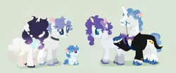 Size: 1024x427 | Tagged: artist:givolpon, derpibooru import, family, fancypants, female, male, oc, offspring, parent:fancypants, parent:rarity, parents:raripants, raripants, rarity, safe, shipping, straight