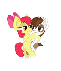 Size: 4331x5006 | Tagged: safe, anonymous artist, derpibooru import, apple bloom, pipsqueak, earth pony, pony, absurd resolution, colt, cuddling, female, fetish, filly, foal, hoof fetish, hoof polish, hoof sucking, hug, male, nail polish, pipbloom, shipping, simple background, straight, transparent background