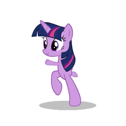 Size: 450x450 | Tagged: safe, artist:mayde-m, deleted from derpibooru, derpibooru import, twilight sparkle, pony, anatomically incorrect, animated, armpony, bipedal, cursed image, dumb running ponies, gif, majestic as fuck, not salmon, simple background, smiling, solo, walking, wat, what has magic done, what has science done, white background, wtf