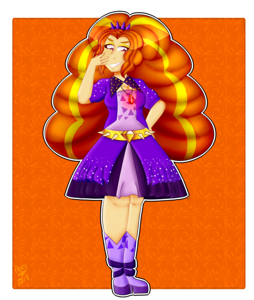 1347618 Adagio Dazzle Artistcrystallizedpastel Breasts Cleavage Derpibooru Import