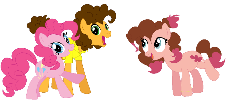 Size: 1008x444 | Tagged: safe, artist:puffydashie01, derpibooru import, cheese sandwich, pinkie pie, oc, oc:cotton gum, earth pony, pony, base used, cheesepie, female, male, mare, offspring, parent:cheese sandwich, parent:pinkie pie, parents:cheesepie, shipping, simple background, straight, transparent background