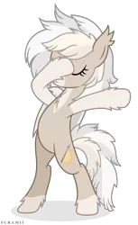 Size: 4356x7106 | Tagged: safe, artist:suramii, derpibooru import, oc, oc:cuddy, bat pony, pony, absurd resolution, bat pony oc, bipedal, dab, eyes closed, female, mare, simple background, solo, transparent background