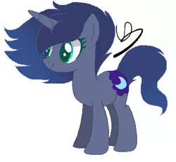 Size: 434x401 | Tagged: safe, artist:bc-ls, derpibooru import, oc, pony, unicorn, base used, female, mare, offspring, parent:king sombra, parent:princess luna, parents:lumbra, simple background, solo, white background