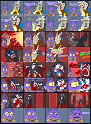 Size: 2210x3000 | Tagged: abuse, angry, artist:terry, bayonetta, beerus, blood, comic, crossover, crying, derpibooru import, discord, discordabuse, dragon ball z, fear, fly me to the moon, intimidating, no holds barred beatdown, offscreen beatdown, semi-grimdark