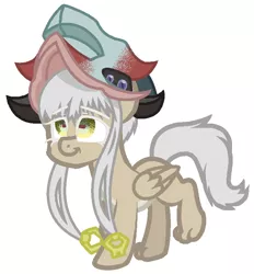 Size: 754x814 | Tagged: safe, artist:huirou, derpibooru import, ponified, pony, base used, made in abyss, nanachi, solo