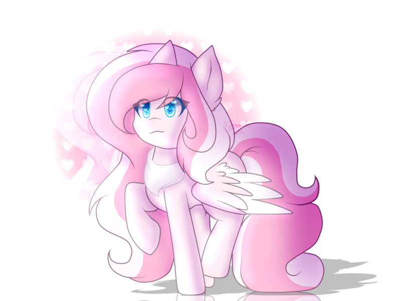 Size: 1400x1050 | Tagged: safe, artist:rehnamii, derpibooru import, oc, unofficial characters only, pegasus, pony, colored pupils, colored wings, colored wingtips, ear fluff, female, mare, raised hoof, raised leg, simple background, solo, spread wings, transparent background, two toned mane, two toned wings, wings