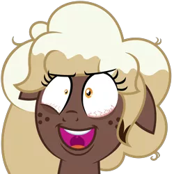 Size: 3000x3000 | Tagged: artist:besttubahorse, bloodshot eyes, bust, dark circles, derpibooru import, eye twitch, faic, female, freakout, freckles, laughing, mare, oc, oc:sweet mocha, portrait, safe, simple background, solo, svg, .svg available, transparent background, unofficial characters only, vector