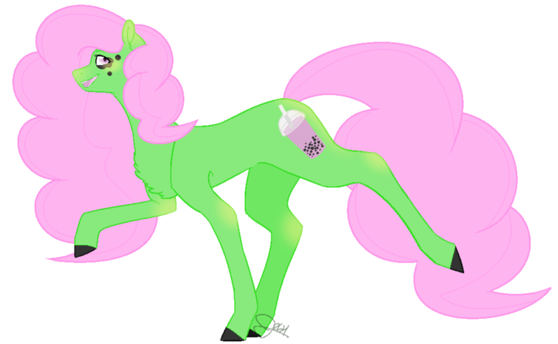 Size: 1024x631 | Tagged: safe, artist:leanne264, derpibooru import, oc, oc:bubble tea, earth pony, pony, female, mare, simple background, solo, transparent background