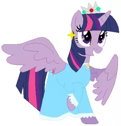 Size: 399x418 | Tagged: alicorn, artist:selenaede, artist:user15432, barely pony related, base used, clothes, crossover, crown, derpibooru import, dress, ear piercing, earring, gown, jewelry, my little pony, nintendo, piercing, regalia, rosalina, safe, super mario bros., super mario galaxy, super smash bros., twilight sparkle, twilight sparkle (alicorn)
