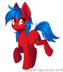 Size: 512x588 | Tagged: safe, artist:scarlet-spectrum, derpibooru import, oc, oc:firewolfy, unofficial characters only, earth pony, pony, commission, looking at you, male, signature, simple background, solo, stallion, transparent background