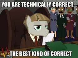 Size: 635x474 | Tagged: derpibooru import, futurama, image macro, meme, mudbriar, necktie, safe, technically, technically correct, the maud couple