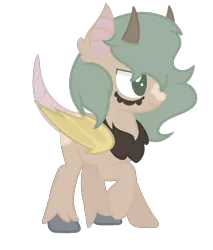 Size: 1020x1200 | Tagged: safe, artist:mattadamfluff, derpibooru import, oc, oc:azrael, unofficial characters only, bat pony, goat, hybrid, rat, base used, male, simple background, solo, transparent background