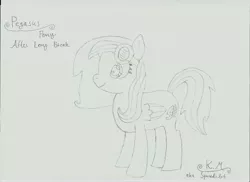 Size: 7014x5100 | Tagged: safe, artist:syncedsart, derpibooru import, oc, oc:lydria, pegasus, pony, absurd resolution, female, mare, solo, traditional art