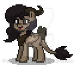 Size: 400x343 | Tagged: safe, artist:syncedsart, derpibooru import, oc, oc:kookyshy, dracony, pony, pony town, female, image, pixel art, png, simple background, solo, transparent background, watermark