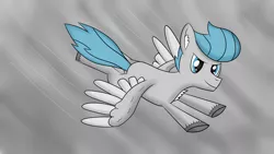 Size: 7680x4320 | Tagged: safe, artist:syncedsart, derpibooru import, oc, oc:dazzly, pegasus, pony, absurd resolution, cloudy, digital art, flying, gift art, male, paint tool sai, solo, stallion