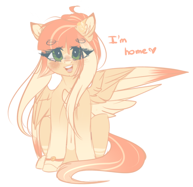 Size: 1489x1449 | Tagged: safe, artist:mauuwde, derpibooru import, oc, oc:lyshuu, pegasus, pony, colored wings, colored wingtips, female, mare, simple background, sitting, solo, transparent background