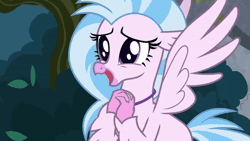 Size: 600x338 | Tagged: animated, cute, derpibooru import, diastreamies, mirrored, mirrored image, safe, school daze, screencap, silverstream, stairs, that hippogriff sure does love stairs