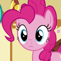 Size: 200x200 | Tagged: safe, derpibooru import, edit, edited screencap, screencap, pinkie pie, sandbar, earth pony, pony, school daze, animated, avatar, big smile, caption, cute, diapinkes, female, frown, get, gif, gif for breezies, image, image macro, impact font, male, mare, meme, picture for breezies, reaction image, smiling, solo, squee, stallion, subtitles, text