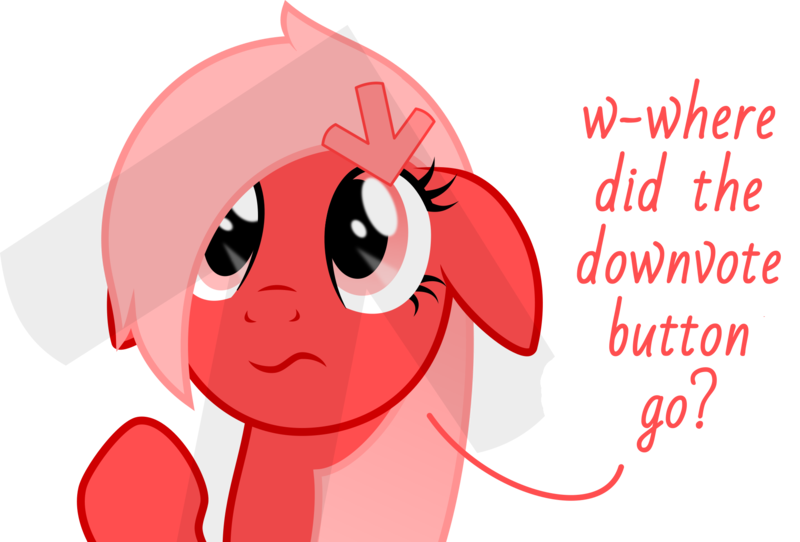 Size: 2000x1355 | Tagged: safe, artist:arifproject, derpibooru import, edit, oc, oc:downvote, ponified, earth pony, pony, derpibooru, april fools 2018, derpibooru ponified, female, mare, meta, simple background, transparent background