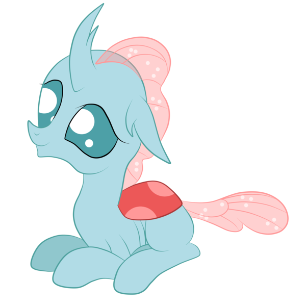 Size: 3000x3000 | Tagged: artist:squipycheetah, changedling, changeling, cute, derpibooru import, diaocelles, female, happy, ocellus, safe, simple background, sitting, smiling, solo, transparent background