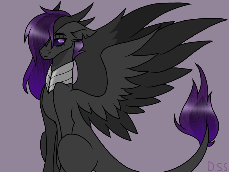 Size: 2048x1536 | Tagged: safe, artist:littlecritter, derpibooru import, oc, oc:adekos stormblade, edolon, horns, scar, wings