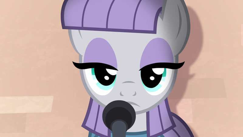 Size: 1920x1080 | Tagged: derpibooru import, maud pie, microphone, safe, screencap, solo, the maud couple