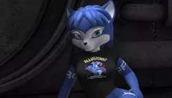 Size: 1449x822 | Tagged: 3d, artist:daymond42, barely pony related, clothes, derpibooru import, krystal, safe, shirt, star fox, star fox adventures, star fox: assault, trixie, t-shirt