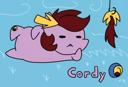 Size: 1760x1200 | Tagged: artist:stec-corduroyroad, cordy, cute, cutie mark, derpibooru import, male, oc, oc:corduroy road, safe, sd, solo, stallion, tail