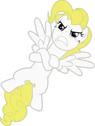 Size: 1178x1555 | Tagged: safe, artist:inudewaruika, derpibooru import, surprise, pony, angry, on back, simple background, solo, transparent background, vector