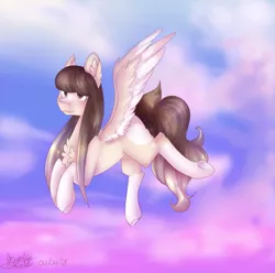 Size: 2085x2065 | Tagged: safe, artist:angelic-shield, derpibooru import, oc, oc:chloe, pegasus, pony, blushing, cute, flying, solo