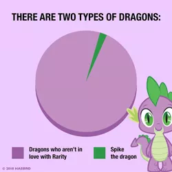 Size: 1080x1080 | Tagged: chart, derpibooru import, dragon, green, implied rarity, implied shipping, implied sparity, implied straight, looking at you, official, pie chart, purple, safe, solo, spike