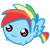 Size: 50x50 | Tagged: artist:icedroplet, blitzabetes, chubbie, cute, derpibooru import, rainbow blitz, rainbow dash, rule 63, rule63betes, safe, simple background, solo, transparent background