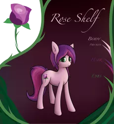 Size: 2201x2382 | Tagged: safe, artist:deerdraw, derpibooru import, oc, oc:rose shelf, unofficial characters only, earth pony, pony, cutie mark, female, freckles, looking at you, reference, reference sheet, smiling, solo