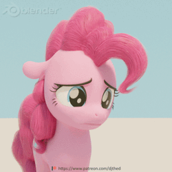 Size: 512x512 | Tagged: safe, artist:therealdjthed, derpibooru import, pinkie pie, earth pony, pony, 3d, 3d model, animated, blender, cute, cycles, cycles render, daaaaaaaaaaaw, diapinkes, emotional spectrum, female, floppy ears, frown, grin, happy, hnnng, looking down, mare, model:djthed, patreon, patreon logo, sad, simple background, smiling, solo, squee, therealdjthed is trying to murder us, weapons-grade cute
