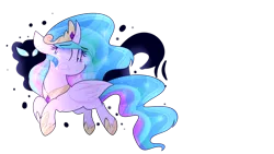 Size: 1024x576 | Tagged: safe, artist:lynchristina, derpibooru import, princess celestia, pony, crown, female, jewelry, mare, regalia, simple background, solo, transparent background