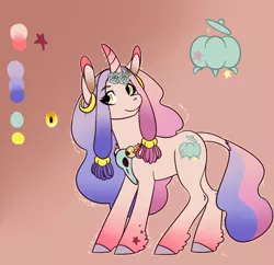 Size: 1280x1240 | Tagged: safe, artist:night-iris, derpibooru import, oc, unofficial characters only, pony, unicorn, curved horn, leonine tail, solo