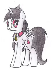 Size: 432x604 | Tagged: safe, artist:pony-paint, derpibooru import, oc, unofficial characters only, alicorn, pony, alicorn oc, crown, female, jewelry, mare, regalia, simple background, solo, traditional art, white background