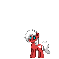Size: 400x400 | Tagged: safe, derpibooru import, oc, oc:velvet love, unofficial characters only, pony, pony town, animated, blue eyes, bouncing, female, gif, jumping, mare, simple background, solo, transparent background, white hair