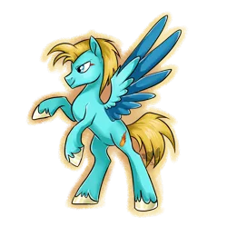 Size: 1500x1500 | Tagged: safe, artist:sapphirescarletta, derpibooru import, oc, oc:dusk flare, unofficial characters only, pegasus, pony, digital art, male, request, requested art, simple background, solo, spread wings, stallion, transparent background, wings